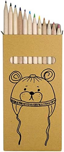 Цветни моливи Azeeda 12 x 'Bear Baby Шапка с Дължина 178 мм /Комплект моливи (PE00048677)
