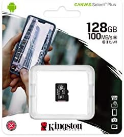 Kingston 128 GB microSDHC Платно Select Plus 100 MB/s За четене на карта с памет A1 Class 10 UHS-I без адаптер SDCS2/128