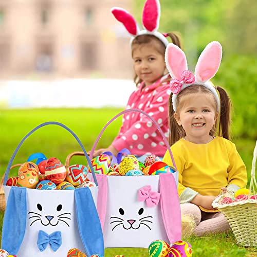 Великден Кошница за деца, Чанта с Великден Заек, Великденски декорации ( Пинк 1)