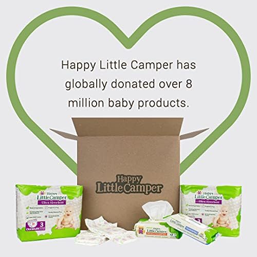 Хипоалергенна Естествени Пелени за Еднократна употреба Happy Little Camper, които не съдържат хлор, за защита на Чувствителната