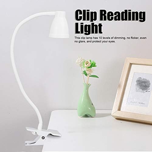 Работно лампа Fdit с клипс, Лампа за четене със скоба, Зареждане чрез USB, Регулируеми за сервизи, за вътрешното осветление,
