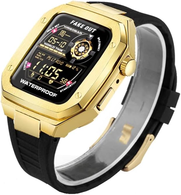 Комплект модификация EKINS Метален bezel за Apple Watch 7 6 5 4 42 мм 44 мм 45 мм рамка на корпуса часа Подмяна на