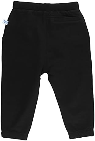 Черни плетени Панталони за джогинг RUGGEDBUTTS® За момчета - 3T
