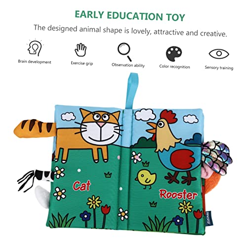 Книжка от плат Toyvian Tail, Детска Мека Книжка, Детска Ръчно Книга, Книга за преподаване на Познание, Играчки за Баня, Детски