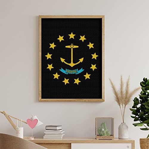Държавният Флаг на остров Родос Потребителски Комплекти За Диамант Живопис, Художествена Картина на Номера за