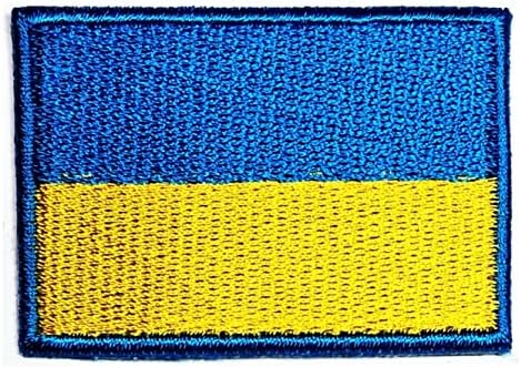Kleenplus 3 бр., 1,2X1,7 инча. Ленти с Флага на Украйна, Нашивка с Флага на Страната за Костюми Направи си сам, Емблемата