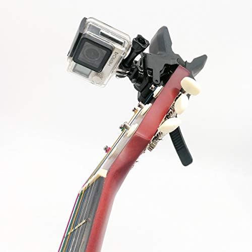 Комбинирана скоба за фотоапарат и мобилен телефон за музика - Стойка за китара Ukelele, скоба за мобилен