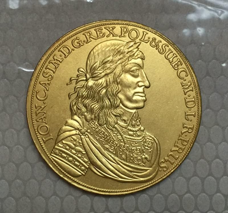 Полиране на Монети, Позлатени Медни Антични Монети Чуждестранни Възпоменателни Монети, монета Събиране на ръчно изработени