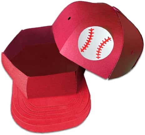 Кутия за бейзболни шапки, Определени за diy (Направи си сам в Деня на бащата, Подарък Кутия за шапки от червен