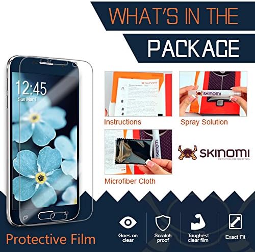 Защитно фолио Skinomi, Съвместима с Alcatel Shine Lite Clear TechSkin TPU Anti-Bubble HD Филм