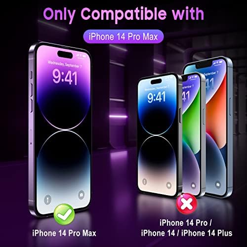 Uyiton е Съвместима със защитен екран на iPhone 14 Pro Max Privacy 6,7-инчов защитно стъкло с висока разделителна способност,