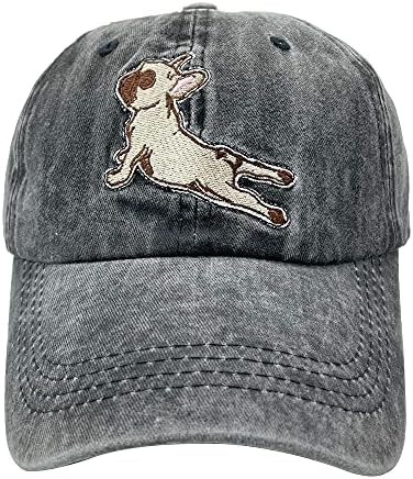 NVJUI JUFOPL Мъжки и Дамски бейзболна шапка със Сладък Куче за мама и Татко, Реколта Выстиранная Забавна Шапка