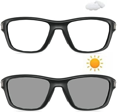 Фотохромичните полнообъективные Очила за четене за Мъже и Жени, Квадратни Спортни Слънчеви Очила с Преход, Четци