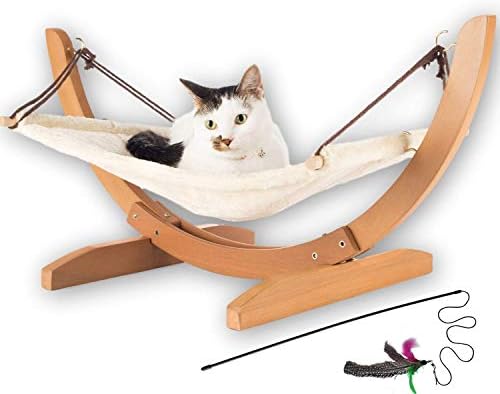 Хамак за котки Vea pets Luxury - Голяма Мек Плюшен легло (24x16 инча) Капацитет котка малки и средни размери или Малко Куче |
