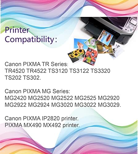 Ubinki XL 245 246 XL Касета с мастило висока доходност за Canon PG-XL 245 CL-246 XL Съвместима с Canon Pixma MX490