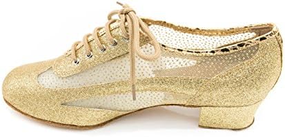 Обувки със звънци Ръчно изработени Дамски Обувки за Система за Салса на Сватбена конкурс за Танцови обувки Ceto на ток 1,6 инча-