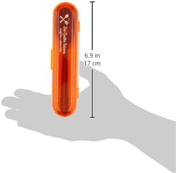 Комплект лъжици и вилици Komori от смола 420051 Quatre Saison, Оранжево, Размер калъф: 6,7 х 1,7 х 1.0 инча (17 х 4,2 х 2.6 см)