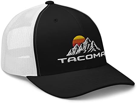Бродирани Многоцветен шапка на шофьор на камион град Такома. Такома, щата Вашингтон. Ретро Реколта шапка. Шапката е на шофьор