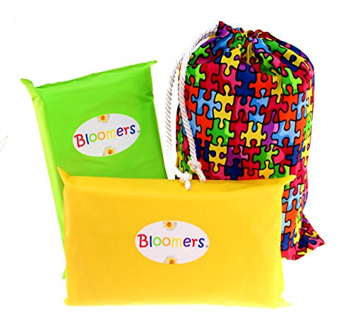 Подаръчен комплект Bloomers - мини-торбичка с принтом Пъзел - включва в себе си 2 пълни еднократна употреба на комплект за