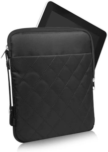 Калъф BoxWave за Apple iPad Air (5-то поколение 2022) (Case by BoxWave) - Стеганая чанта за носене, Мек калъф от изкуствена кожа с ромбовидным модел за Apple iPad Air (5-то поколение 2022) - Тъмно си?