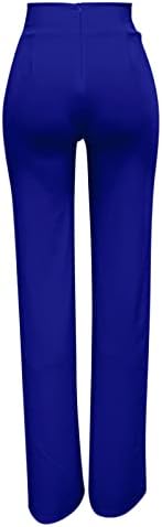 MIASHUI Плюс Размера на Спортни Панталони Екипи за Жени за Свободен Намаляване на Дамски Еластични Панталони с Прав