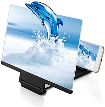 WDBBY 8-инчовият сгъваем екран за видео в 3D формат HD, голям държач за защита на очите, сервоусилвател на екрана, поставка за усилвател на екрана на мобилен телефон, скоб