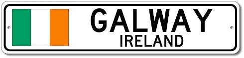 Метална Табела Дъблин, Ирландия - Уличен Знак с Ирландския Флаг, Алуминиеви Консервени Табели, Подаръци за Дома за готвене,