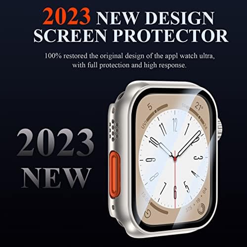 YMHML [8 опаковки] е Съвместим със защитно фолио за дисплея на Apple Watch Серия 7, [Обнови гъвкава мека филм TPU] за аксесоари Apple Watch Серия 7