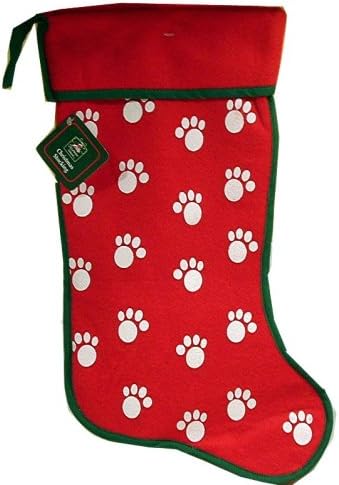 Коледни Чорапи за домашни любимци Червен Цвят