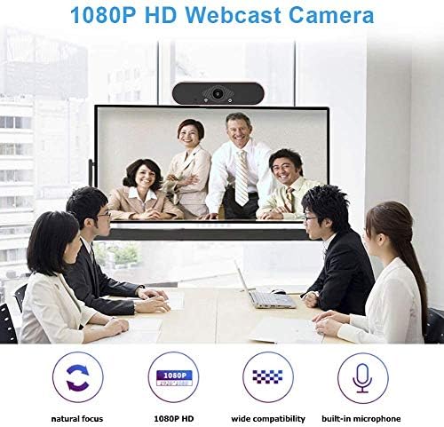 Уеб камера easyday 1080P HD с микрофон, Потоковая Компютърна уеб камера за лаптоп/десктоп компютър/ Mac/ TV, USB-Камера