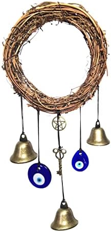 Камбаните на Вещици за защита на каси за Врати Дръжки, Магьоснически Декор Wicca във формата на Сърце, Пречистване от Негативна