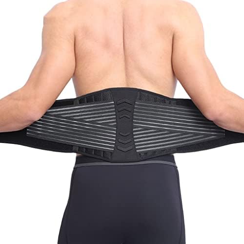 YASEZ Лумбална каишка за гърба, Пружини, Които Културизъм, зона за фитнес, спортни колани (Цвят: D, размер: XL)