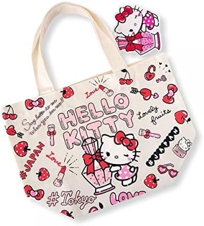 Чанта за обяд ASUNAROSYA Tokyo Hello Kitty, Размер на продукта: 7,9 х 11,0 х 4,9 инча (200 х 280 х 125 мм),