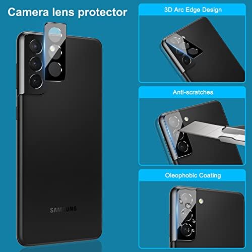 [2 + 2] LYWHL за Samsung Galaxy S22 Защита на екрана за поверителност от шпионски [Поддръжка за идентификация