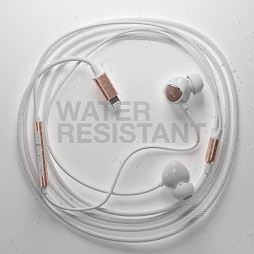Слушалки Thore за iPhone (сертифицирани от Apple Пфи) V110 in Ear Плетени жични слушалки Lightning (устойчив на пот /