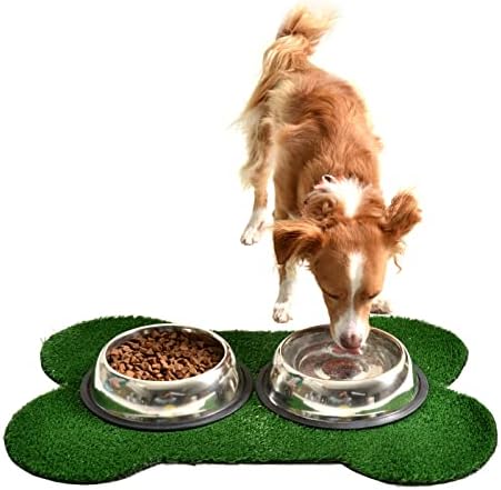 Подложка за хранене на кучета и котки Albena Доги - Подложка за хранене на котки и кучета от изкуствена трева,