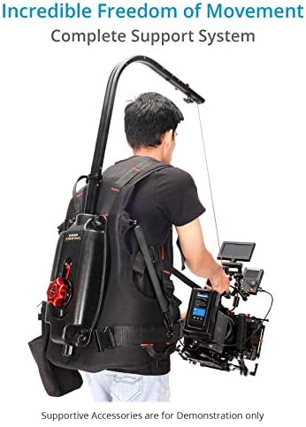 Професионална поддръжка на FLYCAM Flowline Master с помощта на Pro Vest за камерата и кардан. Ергономичен дизайн