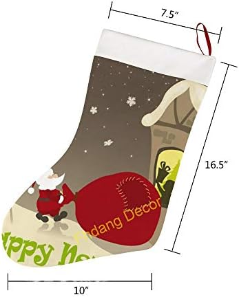 Чорапи на Дядо Коледа весела Коледа, Голяма Коледа Камина, Окачени Чорапи за Елха, Бижута, Чорапи за Коледното Домашна