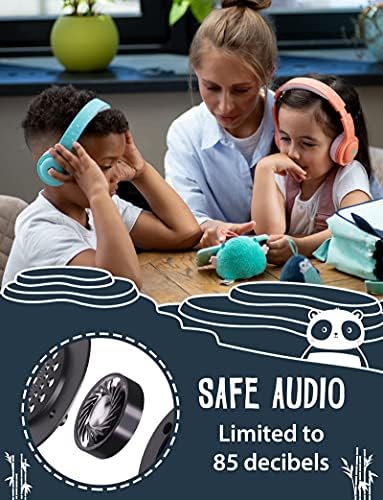 Детски Bluetooth-слушалки Planet Buddies със сладък Пандой на ухото | Сгъваеми Безжични Детски слушалки | Детска слушалки