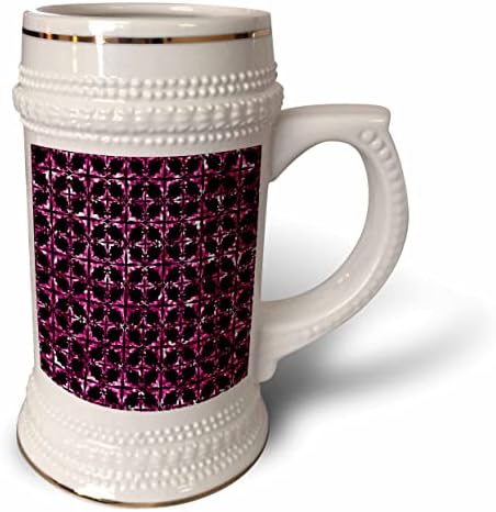 3. Начертайте Красиво Розово изображение на Метални Квадратчета, във формата на миди - Чаша за стейна на 22 унция (stn_355608_1)