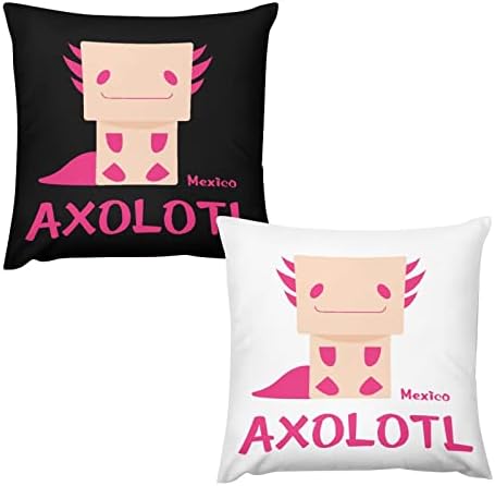 Прекрасен Axolotl02-01 Хвърли Калъфки Комплект от 2 Покривала за мека мебел Диван Спалня Колата Декоративни