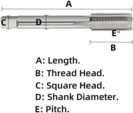 Метричен резба кран Aceteel M76 X 3,0, машинен кран HSS за дясната ръка M76x3 мм