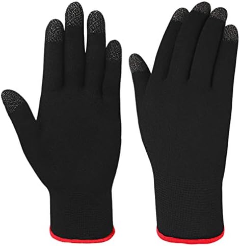 Страхотни ръкавици за тренировки на целия пръст, зимни топли, унисекс ръкавици, ръкавици с touch screen, 1 чифт (черни)