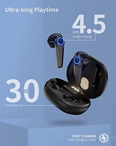 Безжични слушалки JOYHOOSH Bluetooth, Безжични слушалки Bluetooth 5.2 с калъф за зареждане, Слушалки Със стерео