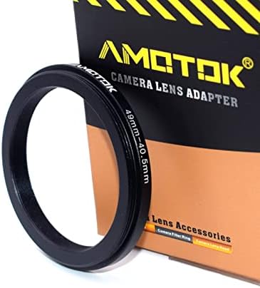 адаптер за обектив на камерата 49 мм на 40,5 мм, което пръстен за филтър 49 мм-40.5 mm съвместим с всички аксесоари за филтри
