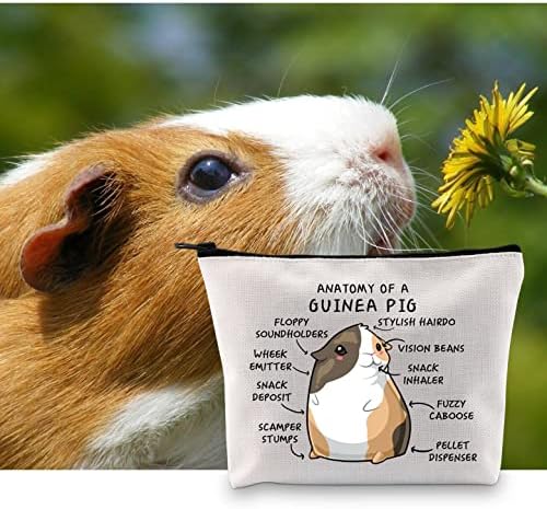 G2TUP Подарък фен на Морски свинчета Анатомия козметични чанти за Морско Свинче, Косметичка за мама Морско Свинче,