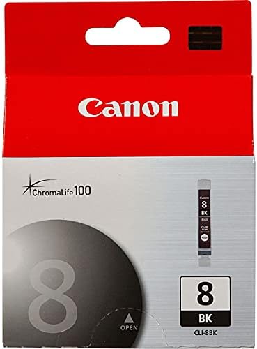 Консуматив Canon CLI-8 черно мастило за някои серии принтери PIXMA IP, MP, MX и PRO, 2 бр. в опаковка