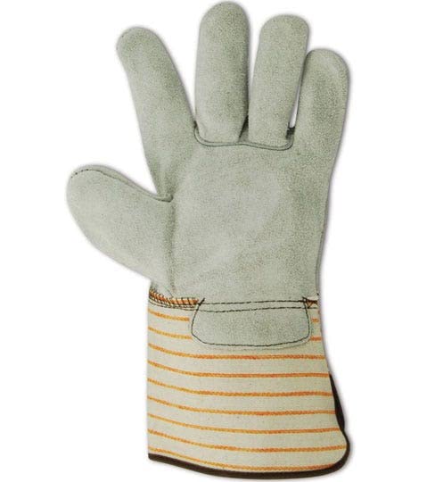 Ръкавица MAGID T6370G Top Gunn от телешка кожа с цепка отстрани и белезници-ръкавица, Работна, Много голям, Сив