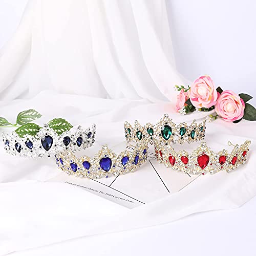 Дамски crown KTYOEY, короната на кралица в стил барок, сватбена тиара, украса за коса с кристали на сватба, рожден