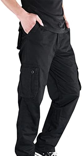 Мъжки Панталони-карго, Стилни Обикновен Панталон с Много джобове в стил хип-Хоп, Летни Тънки Памучни Удобни Спортни